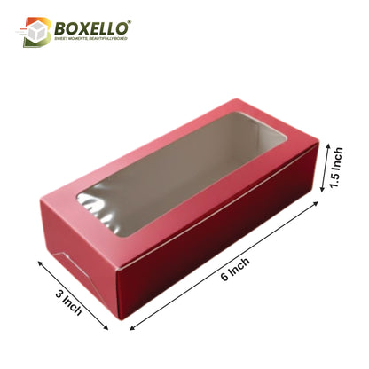 2 Pcs Brownie boxes 6 x 3 X 1.5 inches