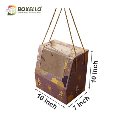 Crystal Gift Hamper Box : 10"x.7"x10"