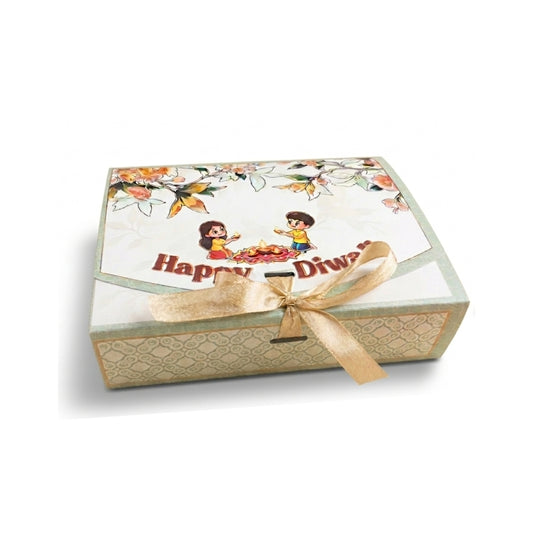 Diwali 12 Pcs Chocolate Box With Cavities (7.5 x 5.5x 2")