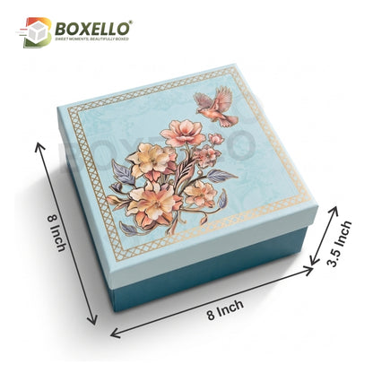 Foldable Top Bottom Rigid Box (8" x 8" x 3.5")