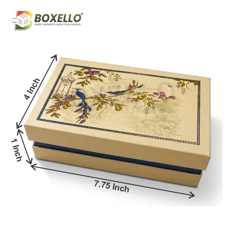 8 Pcs Chocolate Top Bottom Rigid  Box (7.75" x 4" x 1")