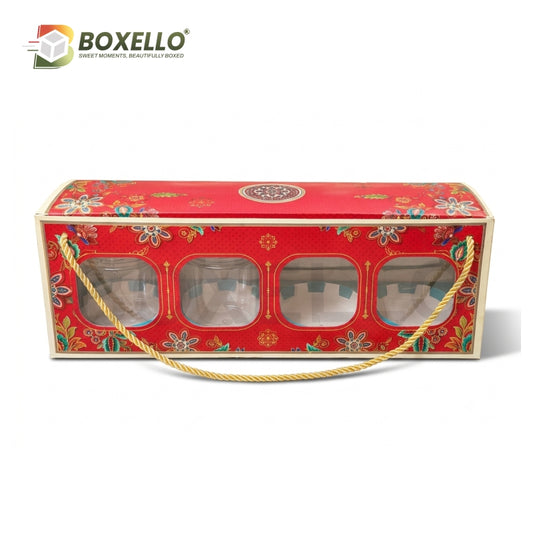 4 Cookie Jar Box with Gold Foiling  ( 15"x4.1"x5.5")