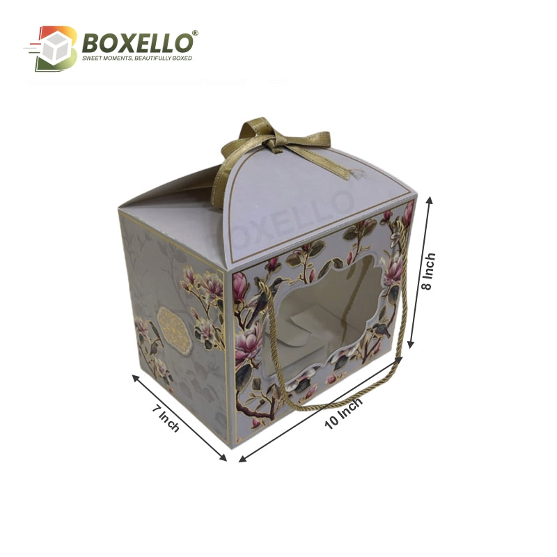 Carry Case Hamper Box With Gold Foiling : 7" X 10" X 8"