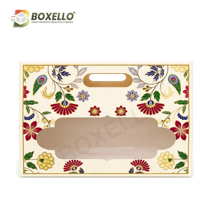 3 Jar Hamper Box with Gold foiling ( 10.5" x 3.75" X 8")