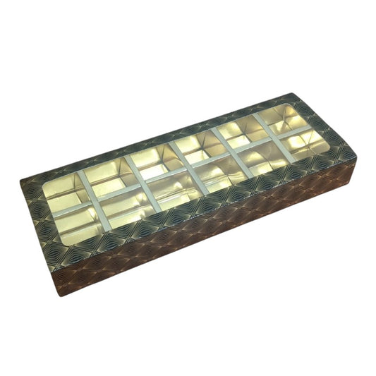 Chocolate Box 12 Pcs (11"x4"x1.5")