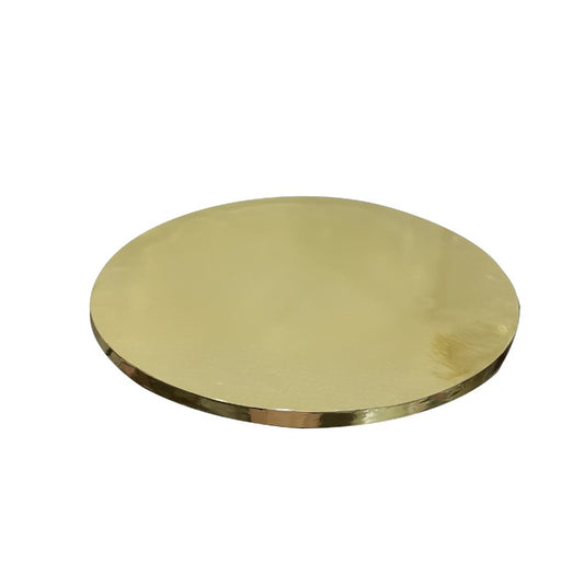 12 Inch Drum Board Cake Base - Golden