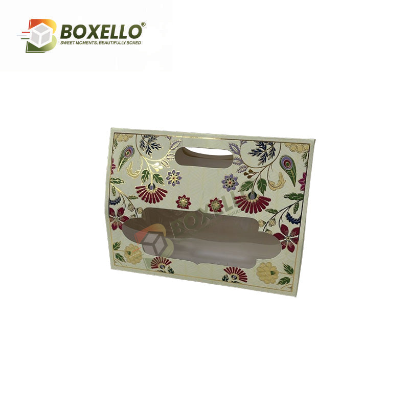3 Jar Hamper Box with Gold foiling ( 10.5" x 3.75" X 8")