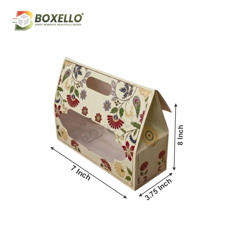 3 Jar Hamper Box with Gold foiling ( 10.5" x 3.75" X 8")