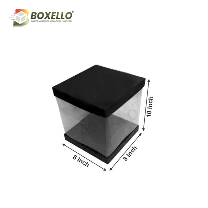 Transparent Boxes Square (8 x8x10 inches)