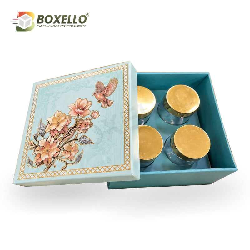 Foldable Top Bottom Rigid Box (8" x 8" x 3.5")