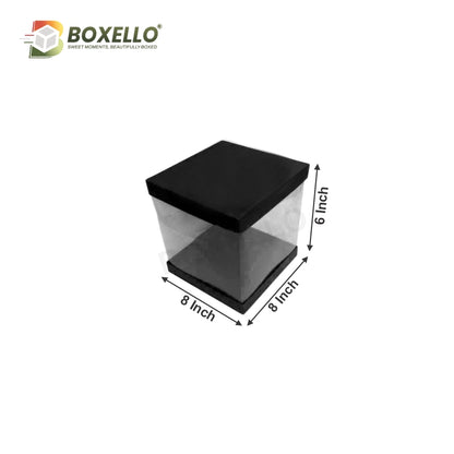 Transparent Boxes Square (8 x8x6 inches)