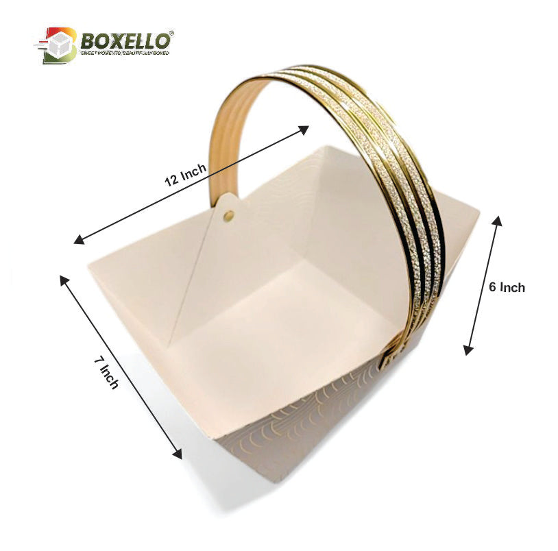 Premium Hamper Basket (12"x7"x6")