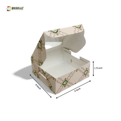 4 Pcs Laddoo Box  (4" x 4" x 1.75")