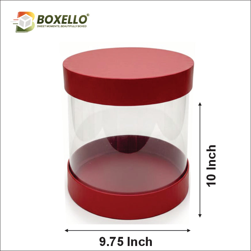 Transparent Hamper Box 9.75 x 9.75 X 10 inches