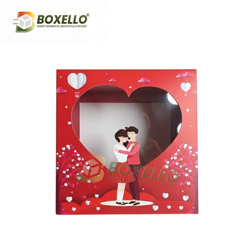 Valentine Die Cut Hamper Box 7x7x3.5 inches
