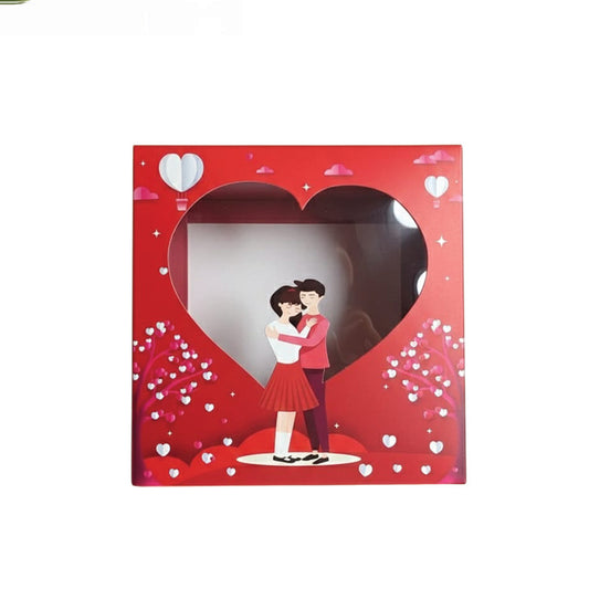 Valentine Die Cut Hamper Box 7x7x3.5 inches
