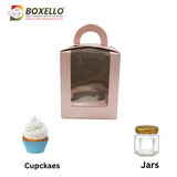 Single Pcs Cupcake box  (3.5x3.5x4 inch) 1240