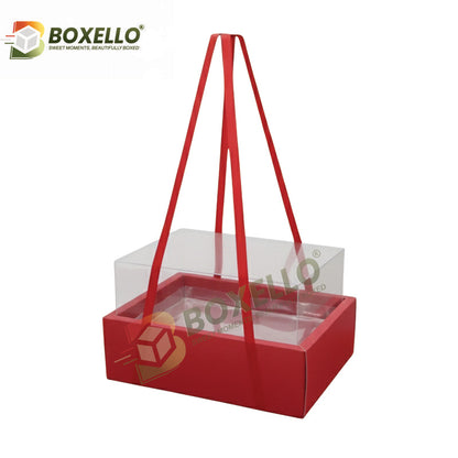 Cake & Flower Bouquet Box ( 10"x7"x6")