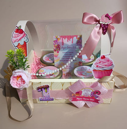 Dome Shape Hamper Box with Gold Foiling  (10"x7"x8.5")