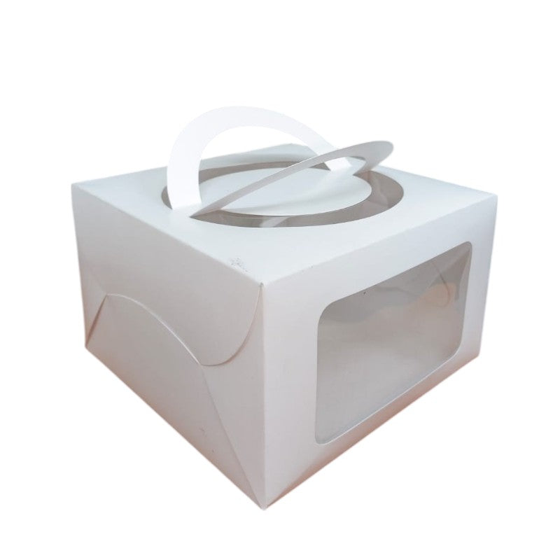 Square Window Cake Box with Handle ( 8" x 8" x 5" )