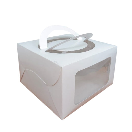 Square Window Cake Box with Handle ( 8" x 8" x 5" )