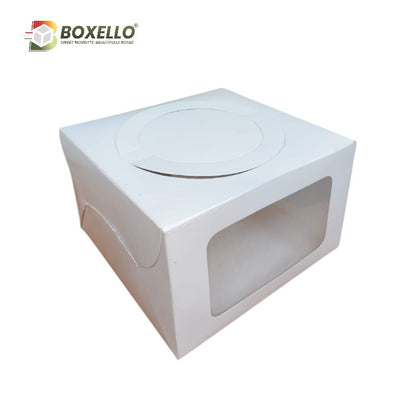 Square Window Cake Box with Handle ( 8" x 8" x 5" )