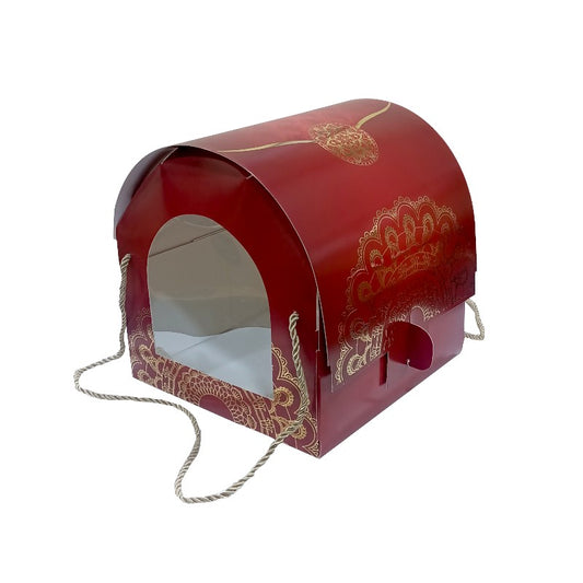 Treasure Hamper with gold Foiling ( 8.5" x 9" x 9")