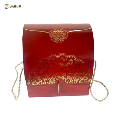Treasure Hamper with gold Foiling ( 8.5" x 9" x 9")