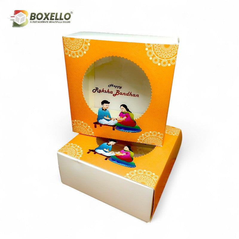 Raksha Bandhan hamper Box ( 7" x7" x 3.5")
