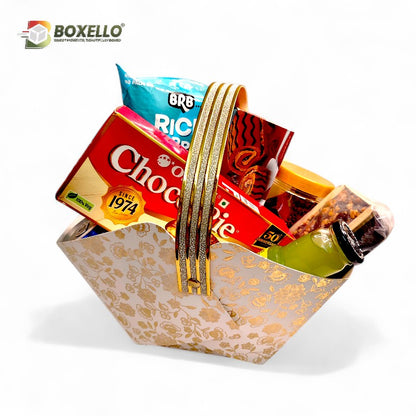 Premium Gold Foiling Basket ( 13"x8"x6")