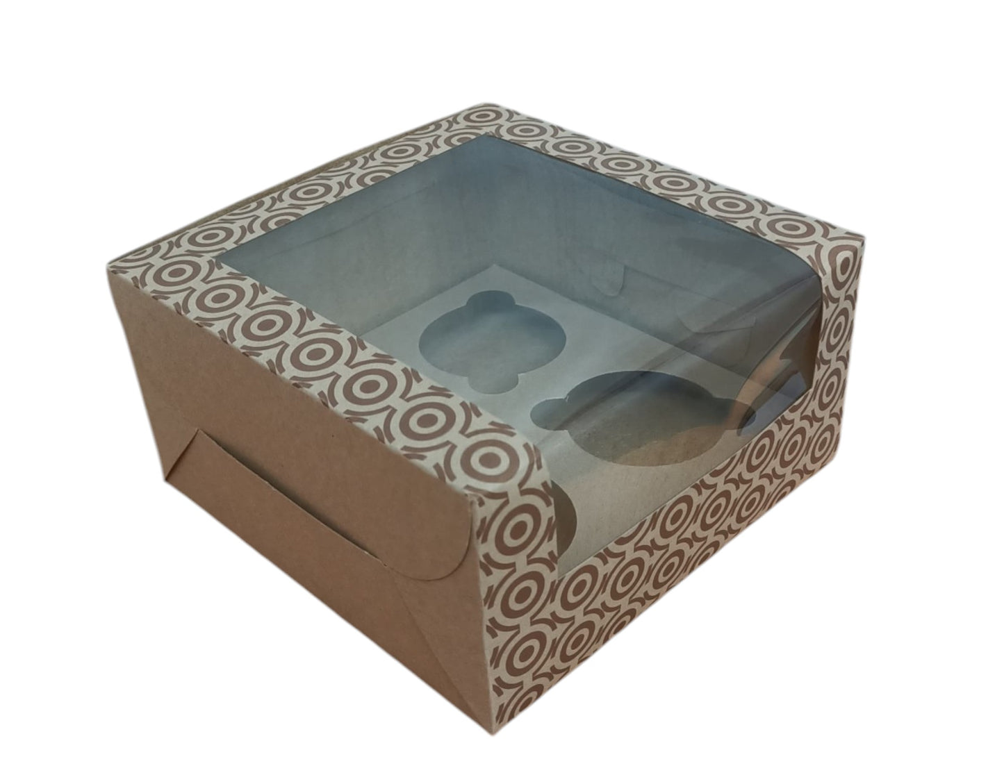 Dry Cake/4Cupcake Box (7"x7"x3.75")