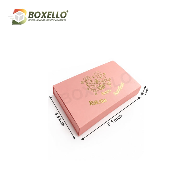 Rakhi Kunafa Chocolate box (6.5" x 3.5"x 1")