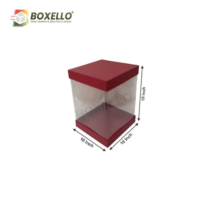 Transparent Boxes Square (10 x10x10 inches)