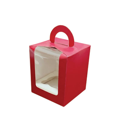 Single Cupcake &amp; Jar box 3.5 x 3.5 X 4 inches