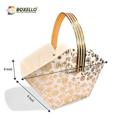 Premium Gold Foiling Basket ( 13"x8"x6")