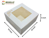 Square Window Cake box ( 10"x10"x5" inch ) 615