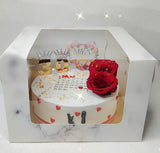 Square window Tall cake Boxes (12x12x8 ) 406