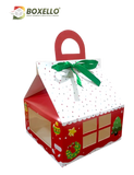 Christmas Hut shape Box (7"x7"x3.7") CH 110