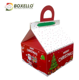 Christmas Hut shape Box (7"x7"x3.7") CH 110