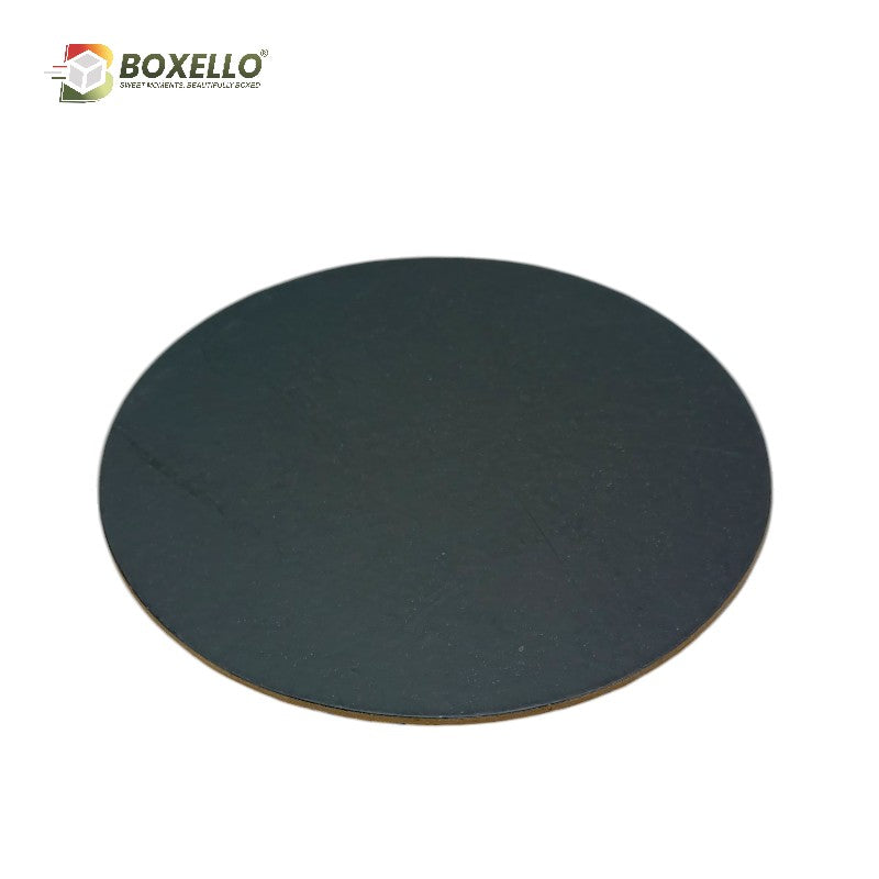 8 Inch MDF Board Cake Base - Black