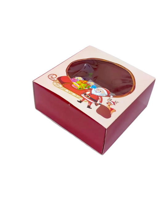 Christmas Die Cut Hamper Box ( 7” x 7” x 3.5”)