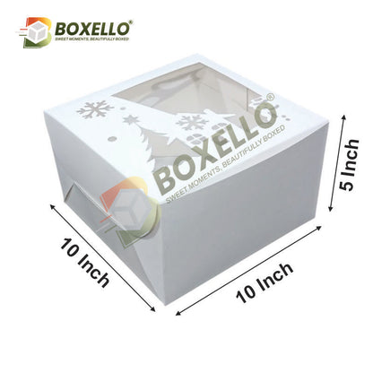 1 kg Cake Box Christmas Box (10x10x5 inch )