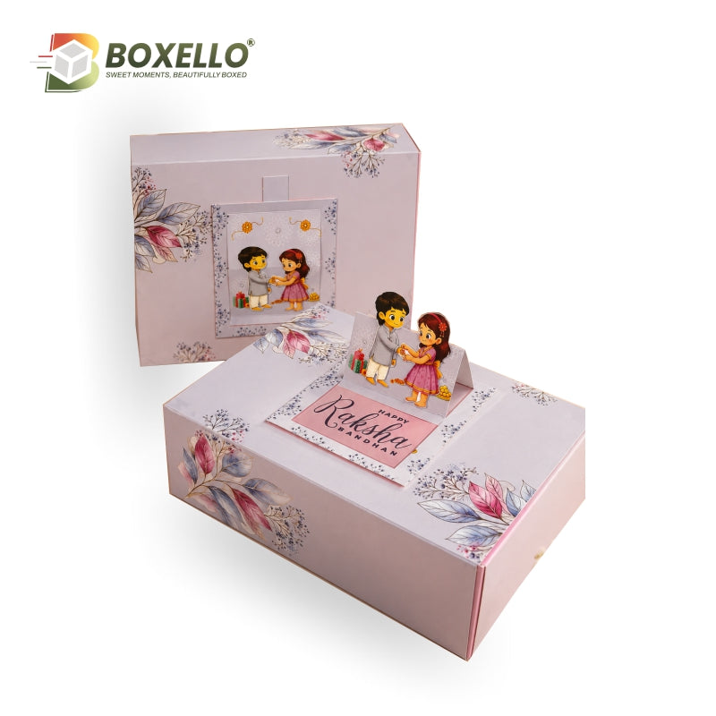 Rakhi Die Cut Hamper Box   (10" x 7" x 3.5" )