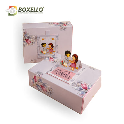 Rakhi Die Cut Hamper Box   (10" x 7" x 3.5" )
