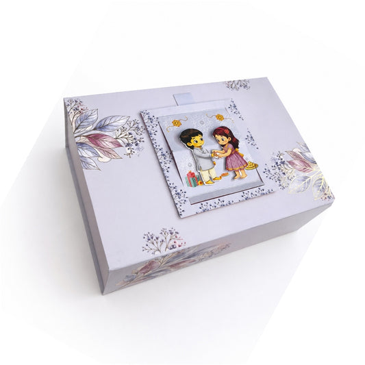 Rakhi Die Cut Hamper Box   (10" x 7" x 3.5" )