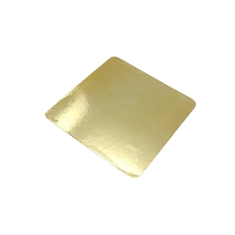 8 Inch MDF Board Cake Base - Golden