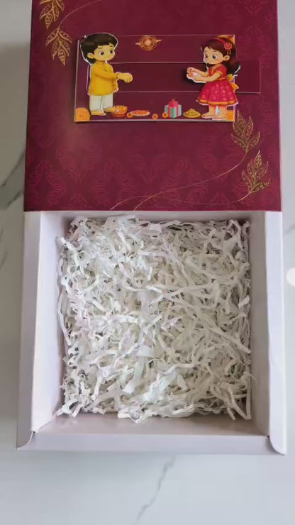 Rakhi Die Cut Hamper Box ( 7"x7"x3.5")