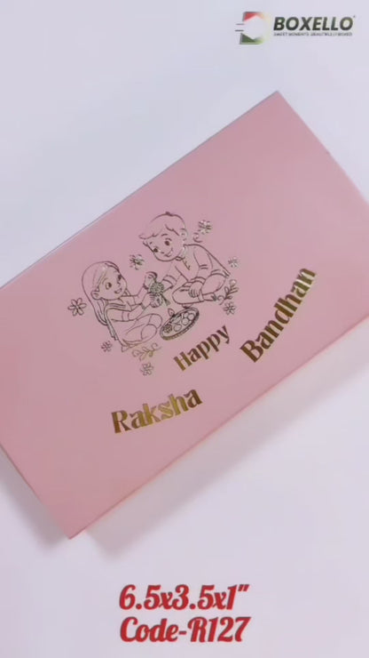 Rakhi Kunafa Chocolate box (6.5" x 3.5"x 1")