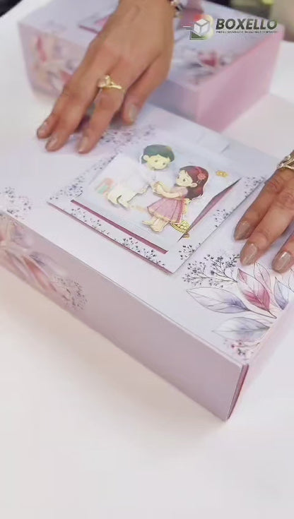 Rakhi Die Cut Hamper Box   (10" x 7" x 3.5" )
