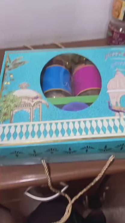 Hamper Box with Gold Foiling ( 12"x 10" x 3.5")